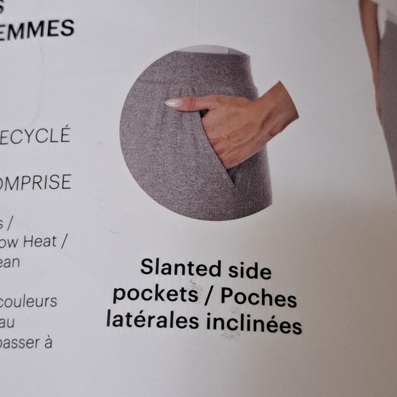 LAZYPANTS Women’s Hacci Knit Joggers 2-pack Grey Size Medium Casual Pants - Picture 12 of 15